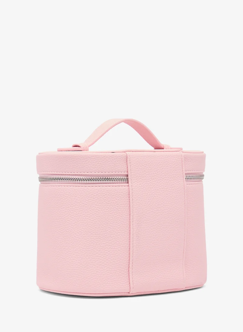 جينجر Bucket Bag With Top Handle And Zipper